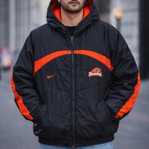 Retro Nike Oregon State Beavers Puffer Jacket Men’s XL NCAA Team Apparel